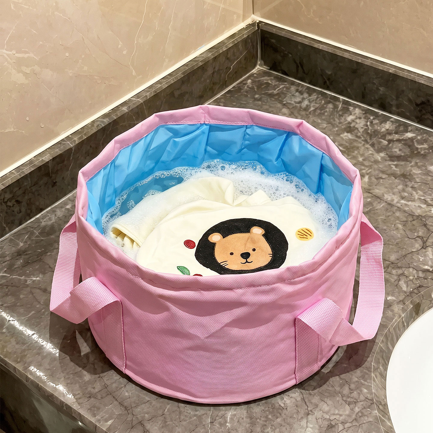 宝宝外出神器~奶瓶盆婴儿旅行用品清洗折叠水盆便捷式洗衣服脸盆