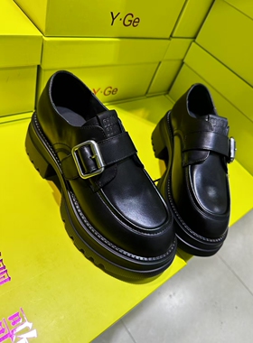 -Kamp-K欧货厚底乐福鞋女2025春季新款英伦风小皮鞋学院风单鞋