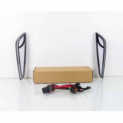 适用于比亚迪海鸥24款 led日行灯改装日间行车灯雾灯三色流光