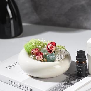 无火香薰扩香石天然矿石干花材室内家居饰品摆件伴手礼礼盒套装