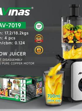 Avinas-7019BSSLOWJUICER4PCS/CTN