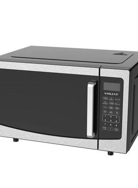 外贸微波炉智能转盘办公家用多功能均匀加热微波炉10019