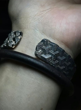 原创手工霍去病将军铠甲手镯小众复古高级感时尚个性开口调节手环