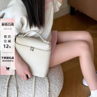 真皮二代饭盒双肩包包女大容量2026春夏高级感通勤托特包单肩背包