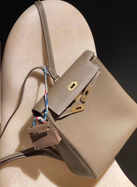 头层牛皮小方包女高级感真皮ado双肩包2025新款百搭书包单肩背包