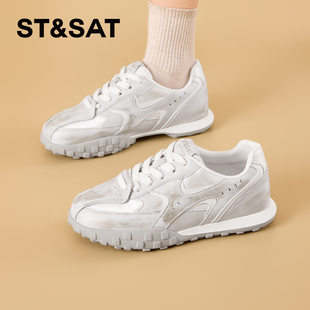 女鞋 星期六休闲舒适轻便透气单鞋 百搭简约板鞋 时尚 2026春季 新款