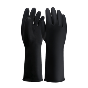 职安康耐酸碱手套橡胶工业加长加厚耐磨耐油化工实验室防腐蚀防滑