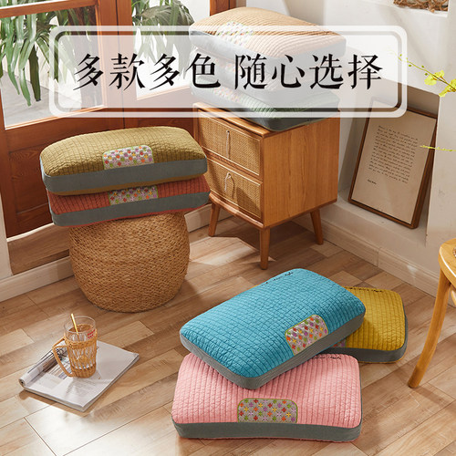 荞麦枕头单人护颈椎低枕学生宿舍