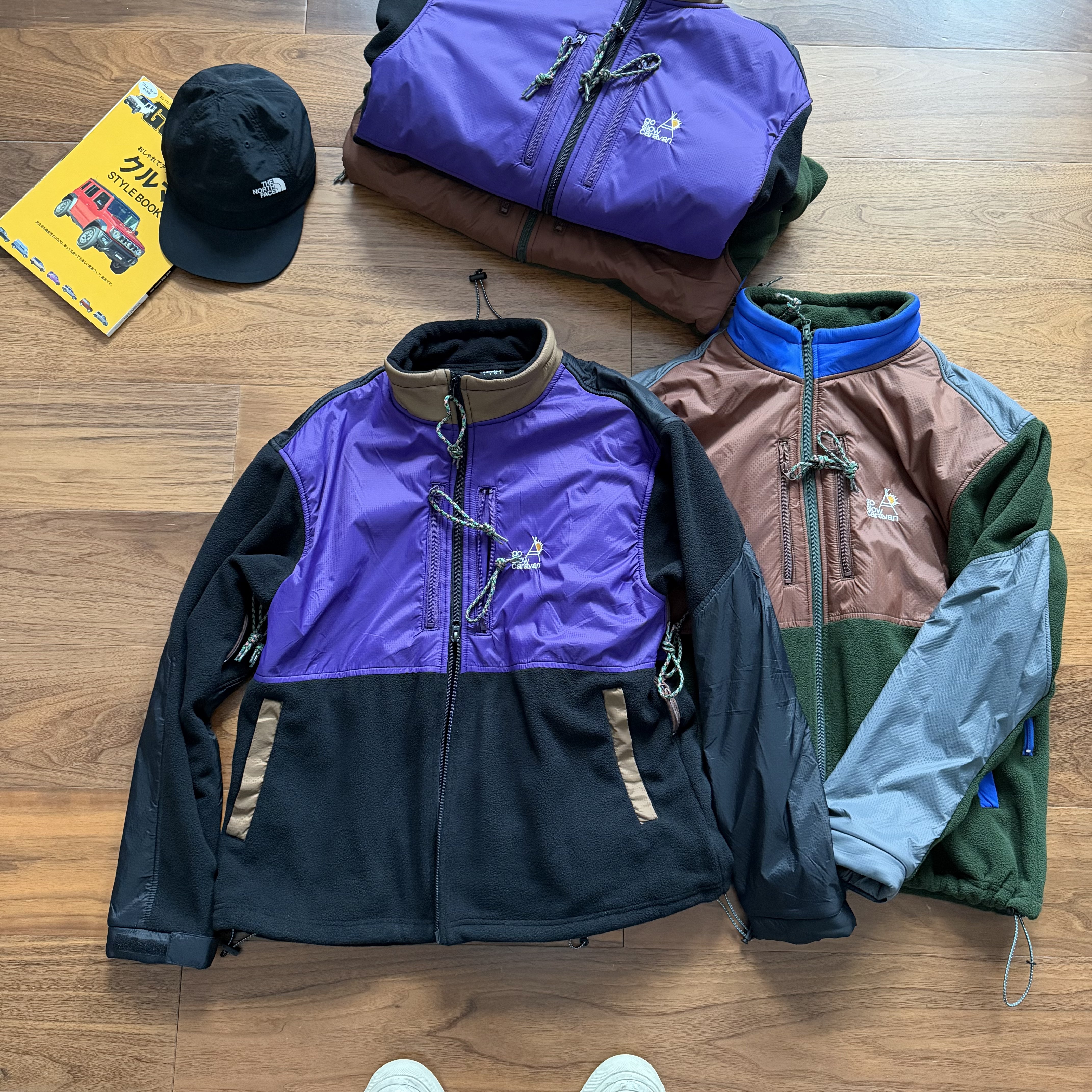 【GO-夹克】秋冬~加厚~户外拼接尼龙抓绒夹克外套-25-17