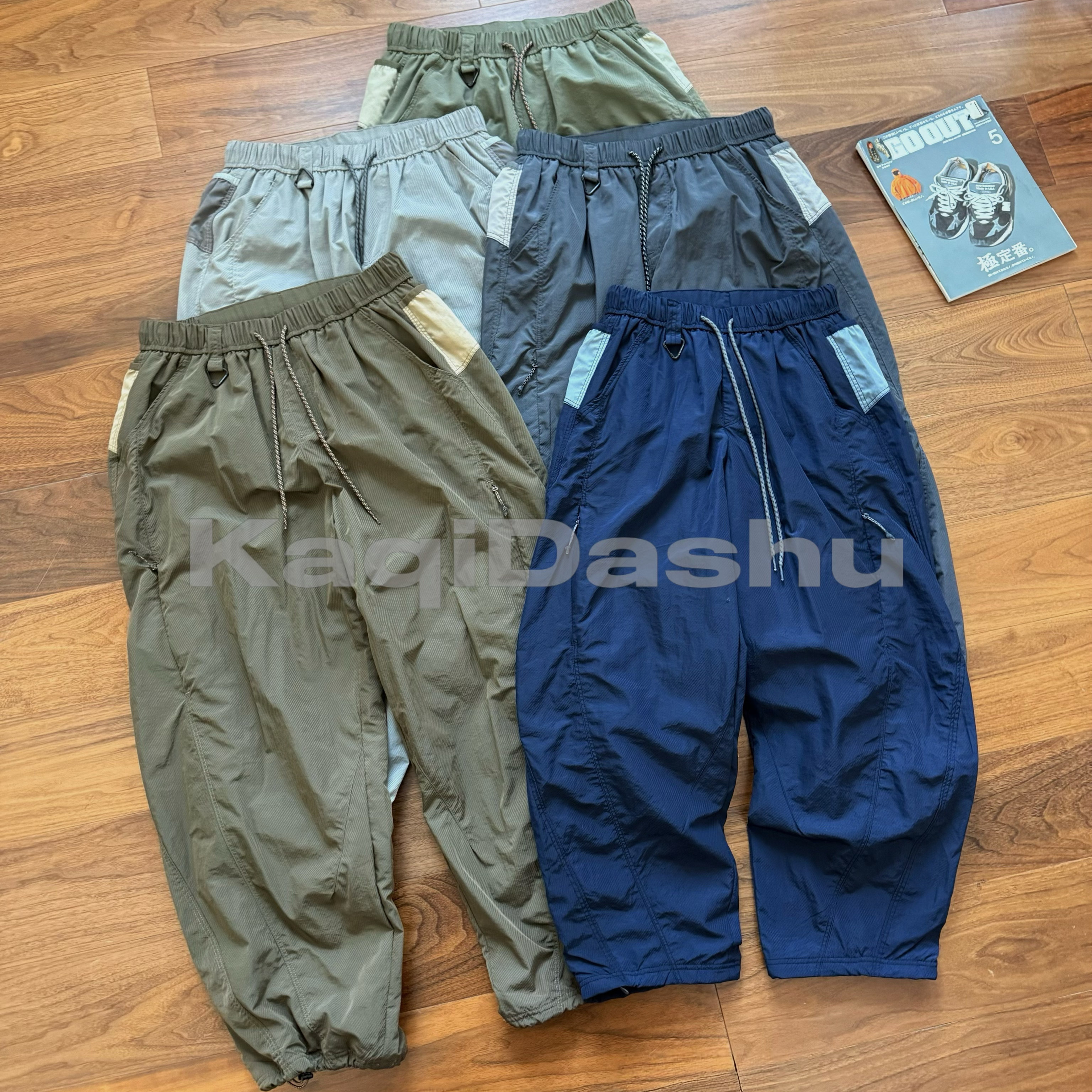 【加绒/伞兵裤】轻量化防风速干多功能口袋工装裤-8611