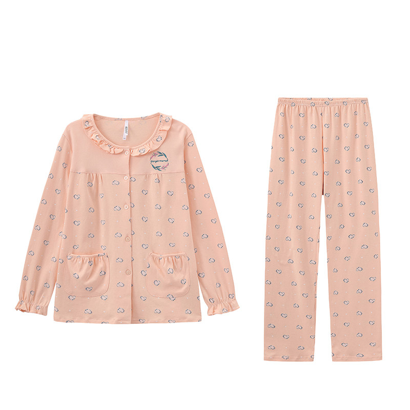 舒适女士睡衣长袖套装家居服