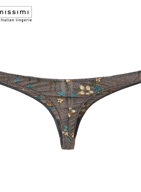 Intimissimi意舒漫印花花朵T裤女士性感丁字裤舒适低腰内裤  IN15