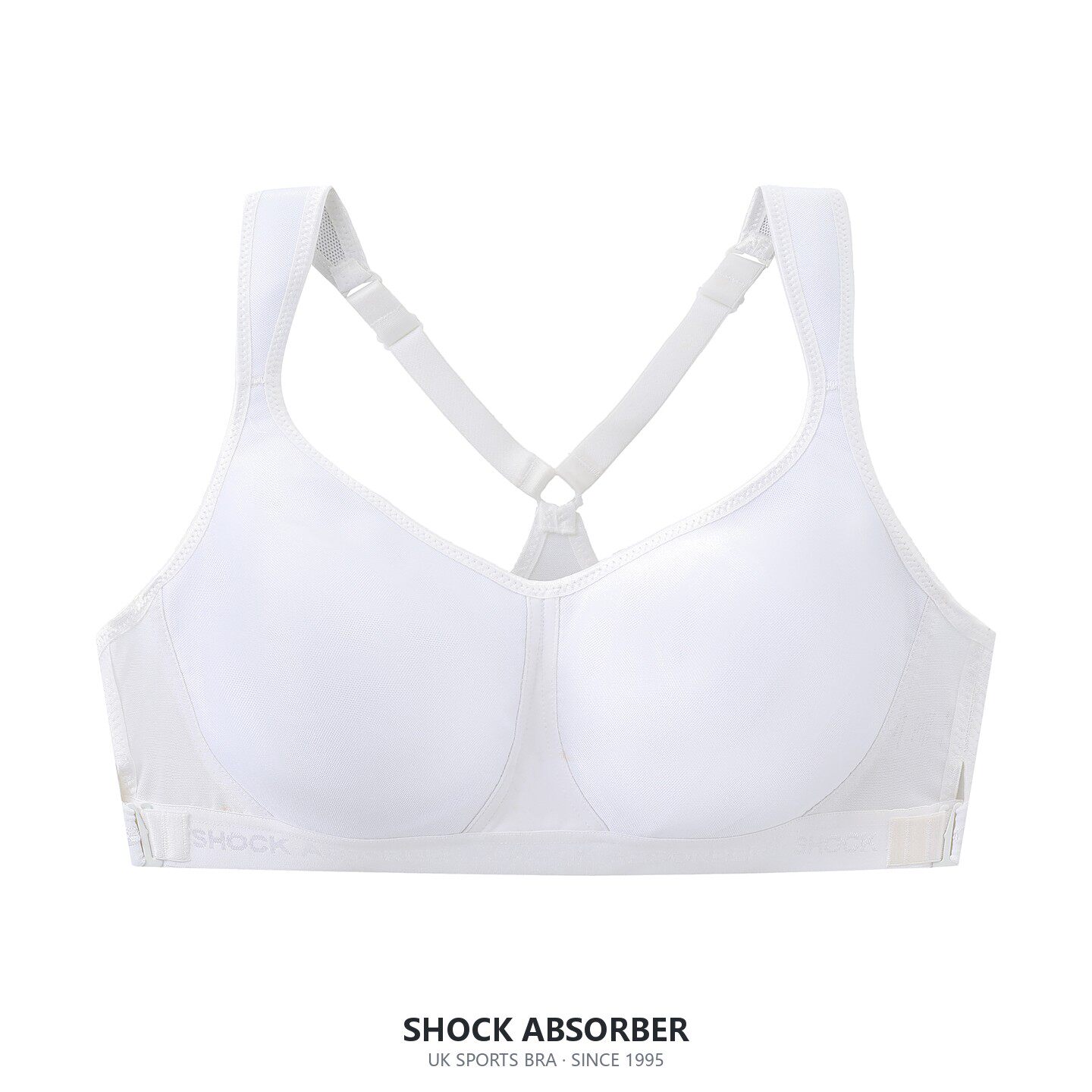 SHOCK ABSORBER专业运动内衣女跑步健身跳操白色文胸品牌正品特价