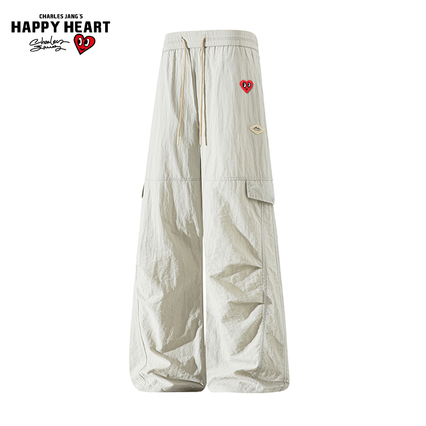 查尔斯桃心美式工装流行休闲裤春季新款多口袋直筒百搭情侣款长裤,男装,休闲裤,淘宝优惠券,粉丝福利购,淘宝优惠卷