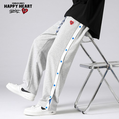 查尔斯桃心长裤休闲裤