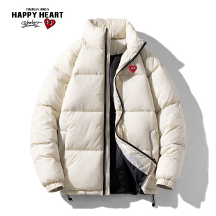 查尔斯桃心冬季 情侣基础纯色加厚保暖抗寒立领面包服棉服外套 新款