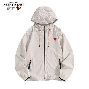 查尔斯桃心 UPF50+冰丝防晒衣男2026夏季连帽防紫外线皮肤衣外套