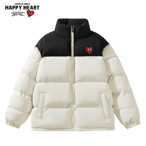查尔斯桃心爱心保暖棉衣
