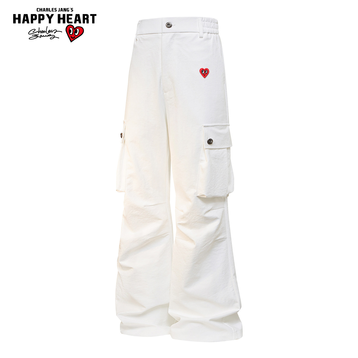 查尔斯桃心美式工装裤男春秋季宽松直筒潮牌大口袋大码休闲长裤子,男装,休闲裤,淘宝优惠券,粉丝福利购,淘宝优惠卷