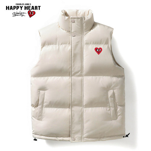 查尔斯桃心马甲棉服冬季保暖