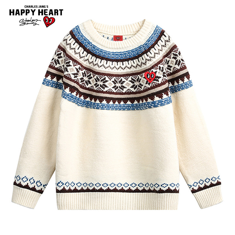 查尔斯桃心圆领毛衣男款2025新款男女生套头针织衫情侣秋冬季毛衫,男装,针织衫/毛衣,淘宝优惠券,粉丝福利购,淘宝优惠卷