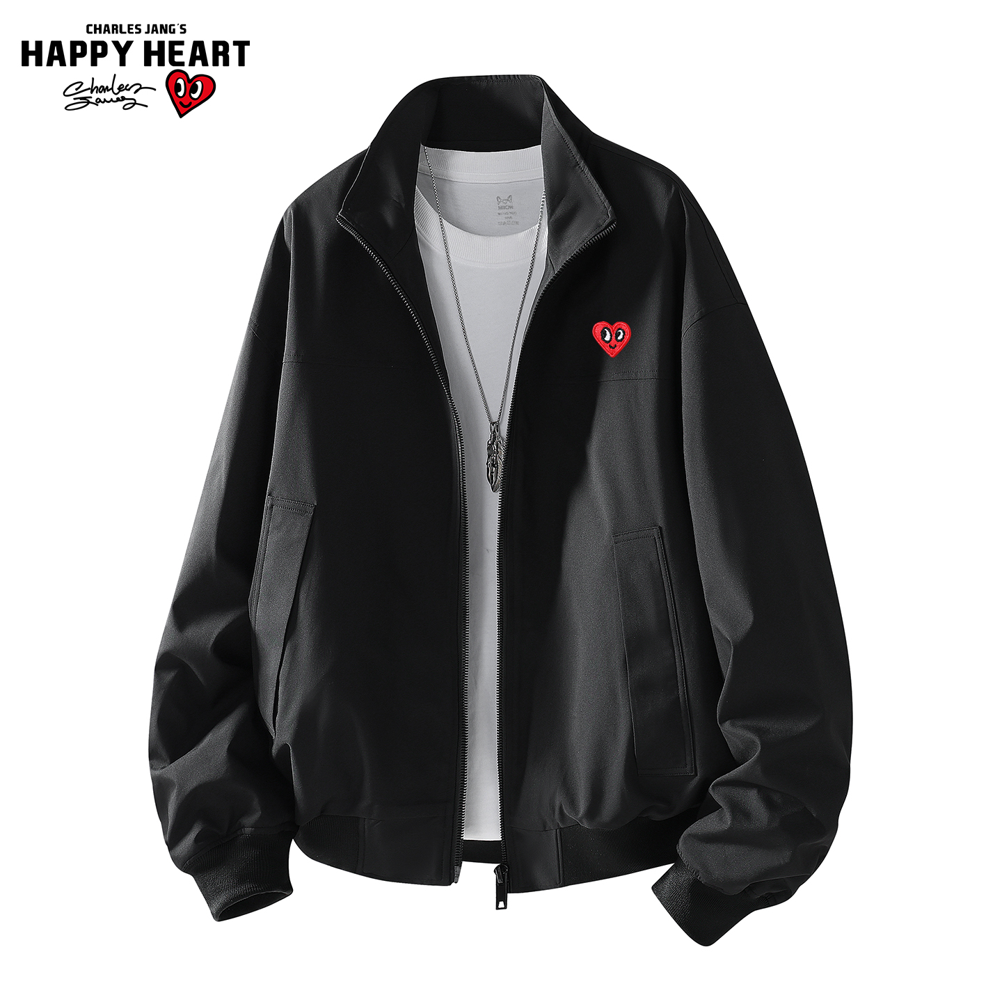 查尔斯桃心cleanfit夹克教练服