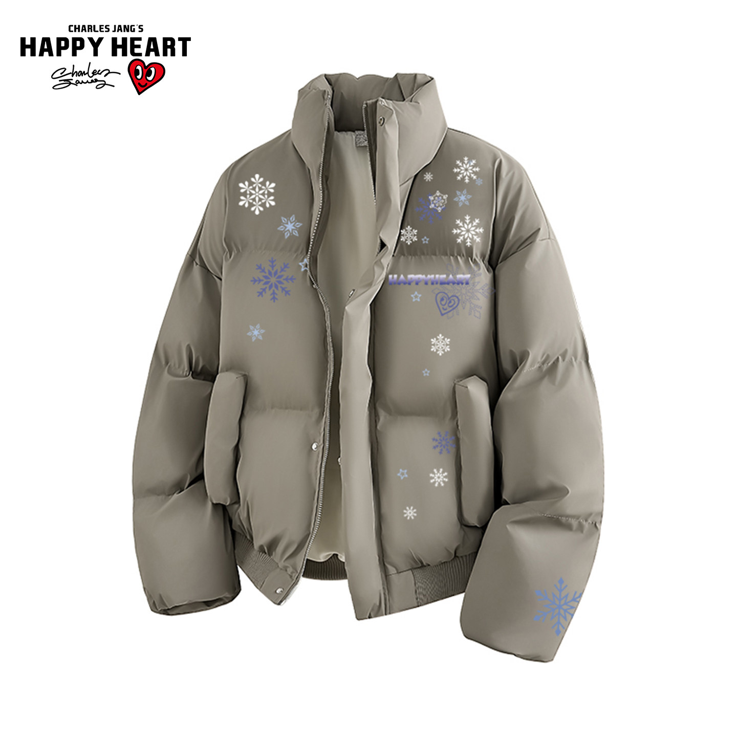 查尔斯桃心美式立领PU皮棉衣男冬季雪花印花超厚保暖防寒棉服外套,男装,棉衣,淘宝优惠券,粉丝福利购,淘宝优惠卷