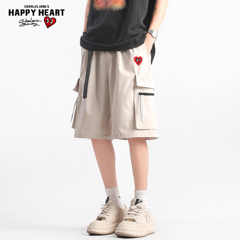 查尔斯桃心爱心休闲裤