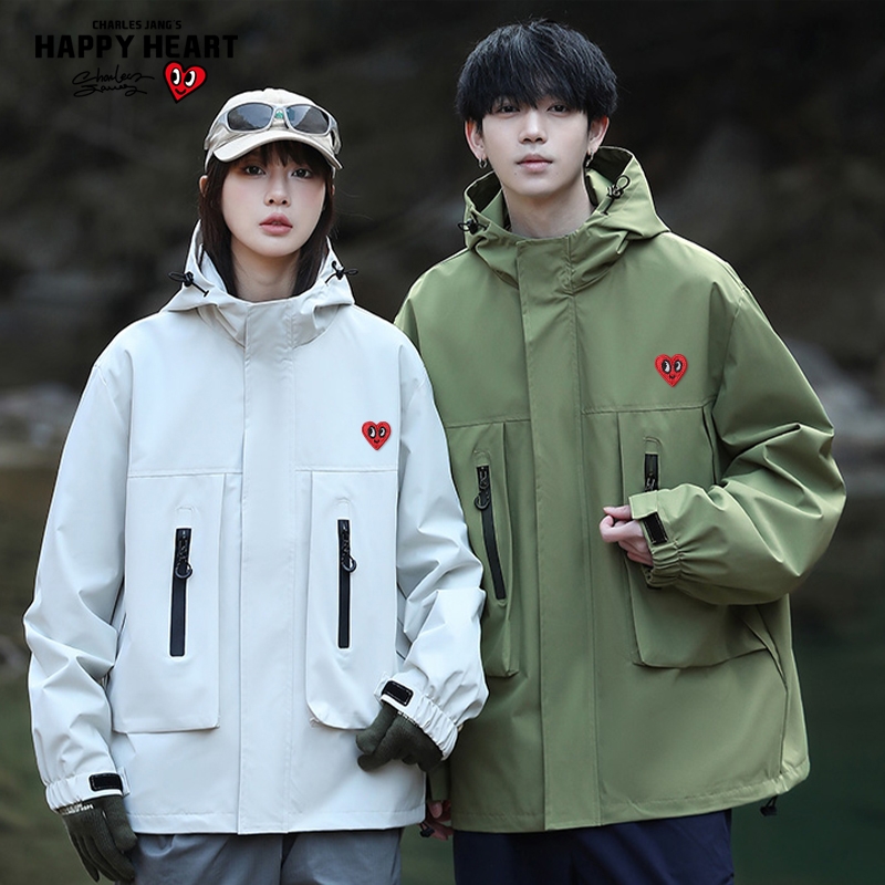 查尔斯桃心时尚潮牌夹克