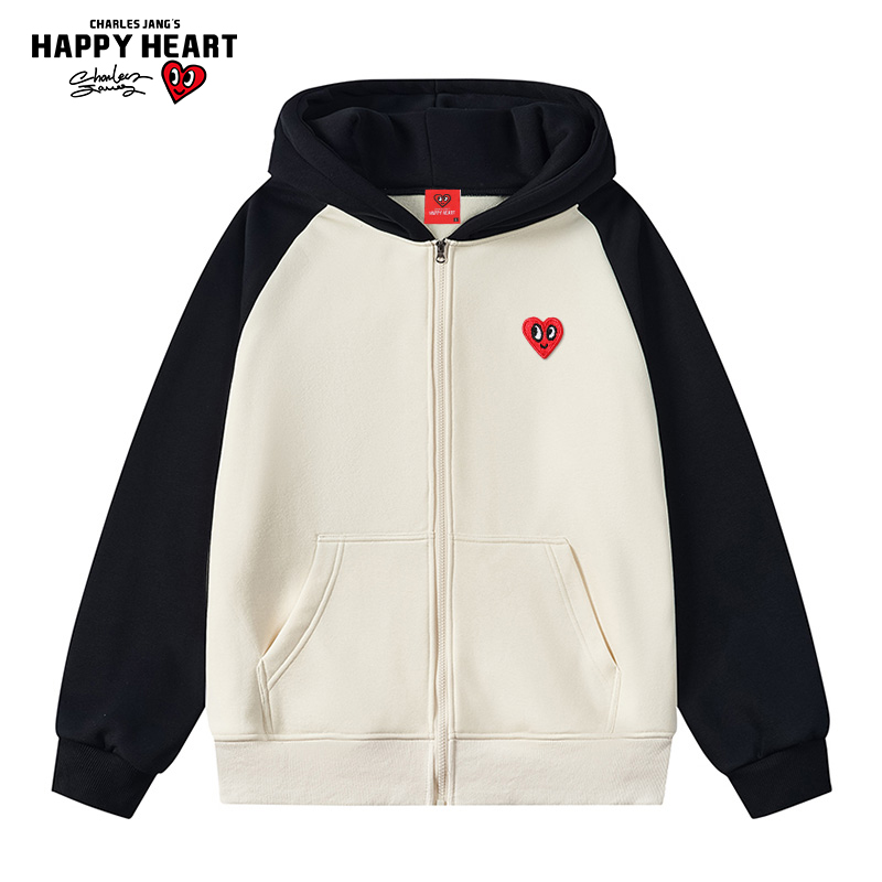 查尔斯桃心爱心连帽卫衣