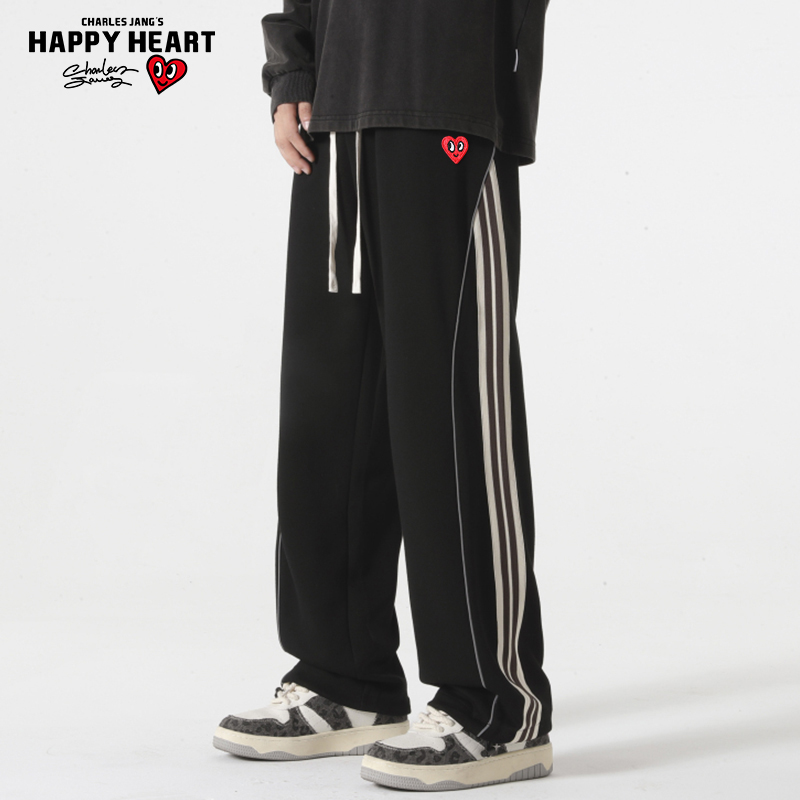 查尔斯桃心爱心休闲裤