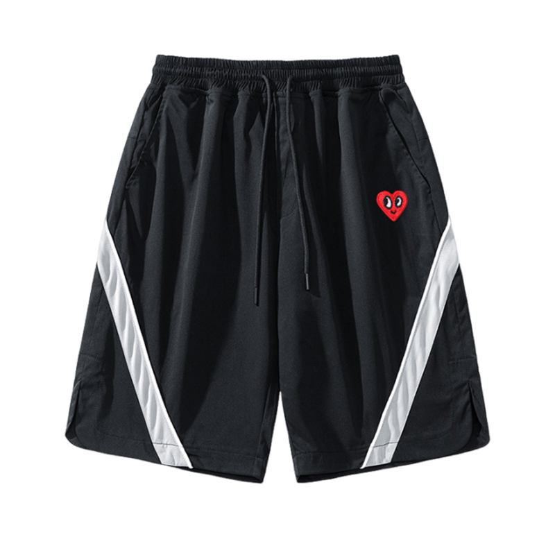 查尔斯桃心爱心休闲短裤