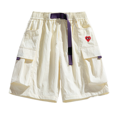 查尔斯桃心爱心休闲短裤