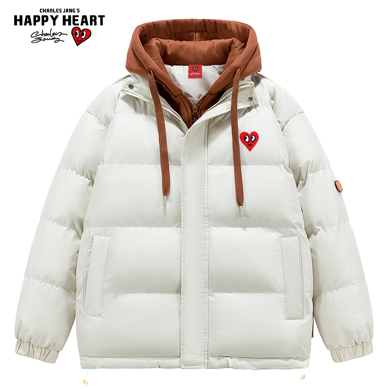 查尔斯桃心爱心保暖棉衣