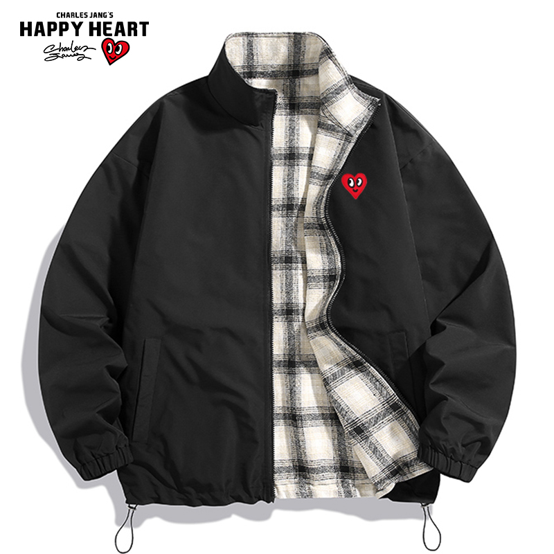 查尔斯桃心爱心双面穿夹克