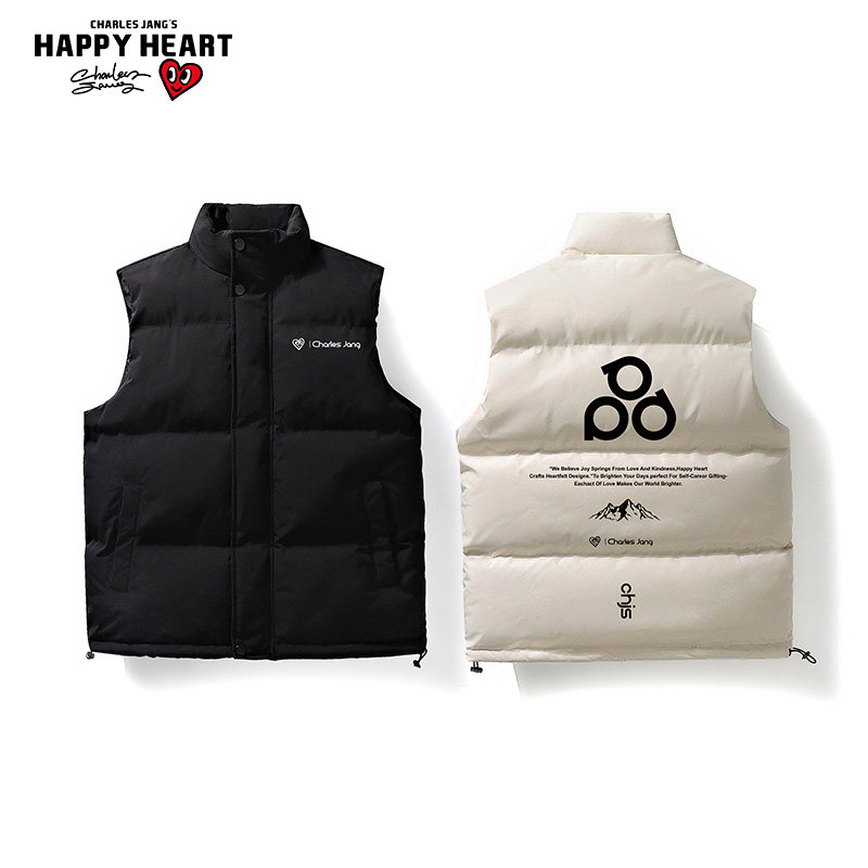 查尔斯桃心 秋冬季马甲男无袖坎肩2025新款休闲外套爱心背心棉衣,男装,棉衣,淘宝优惠券,粉丝福利购,淘宝优惠卷