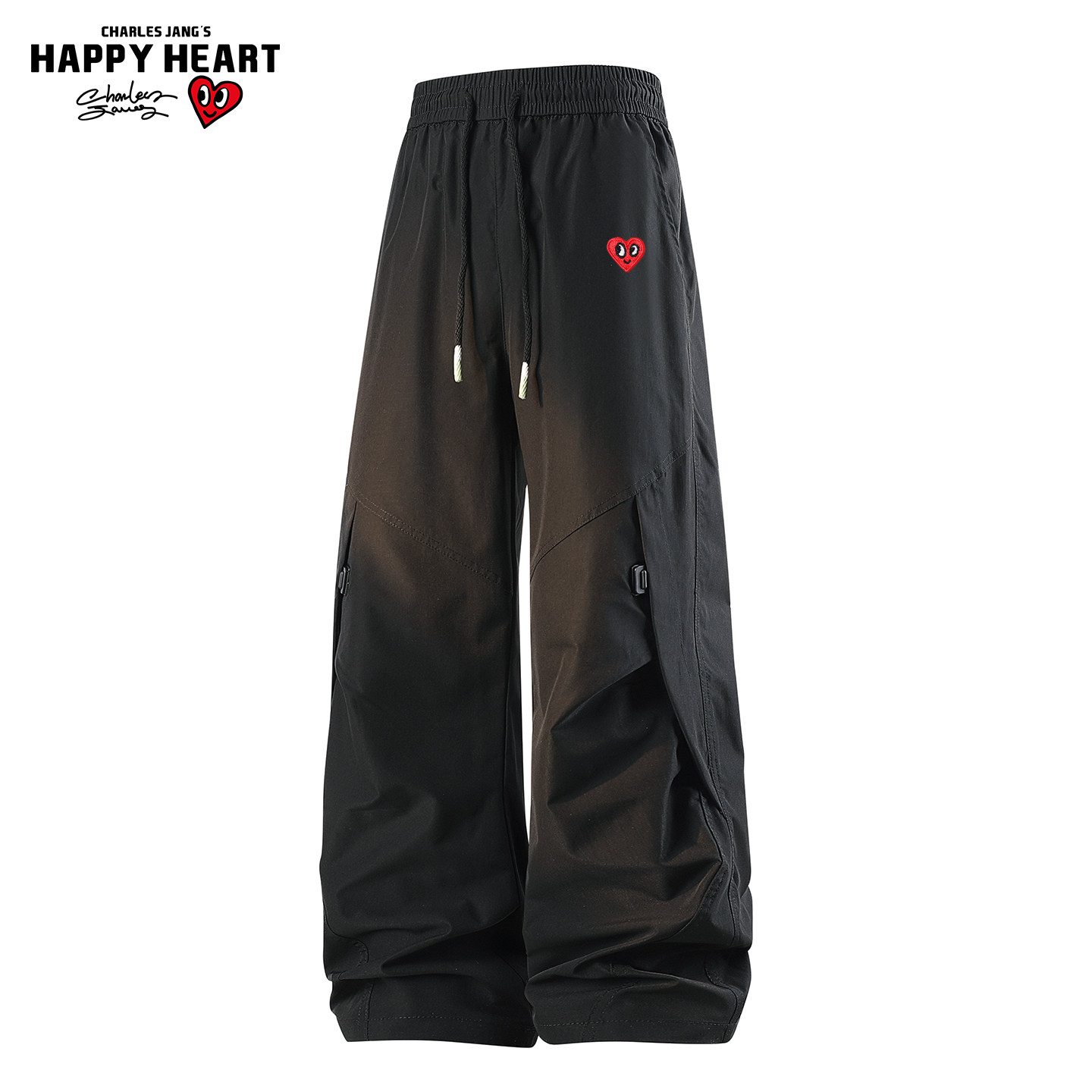 查尔斯桃心美式山系工装伞兵裤男女春上新直筒宽松百搭休闲长裤子,男装,休闲裤,淘宝优惠券,粉丝福利购,淘宝优惠卷