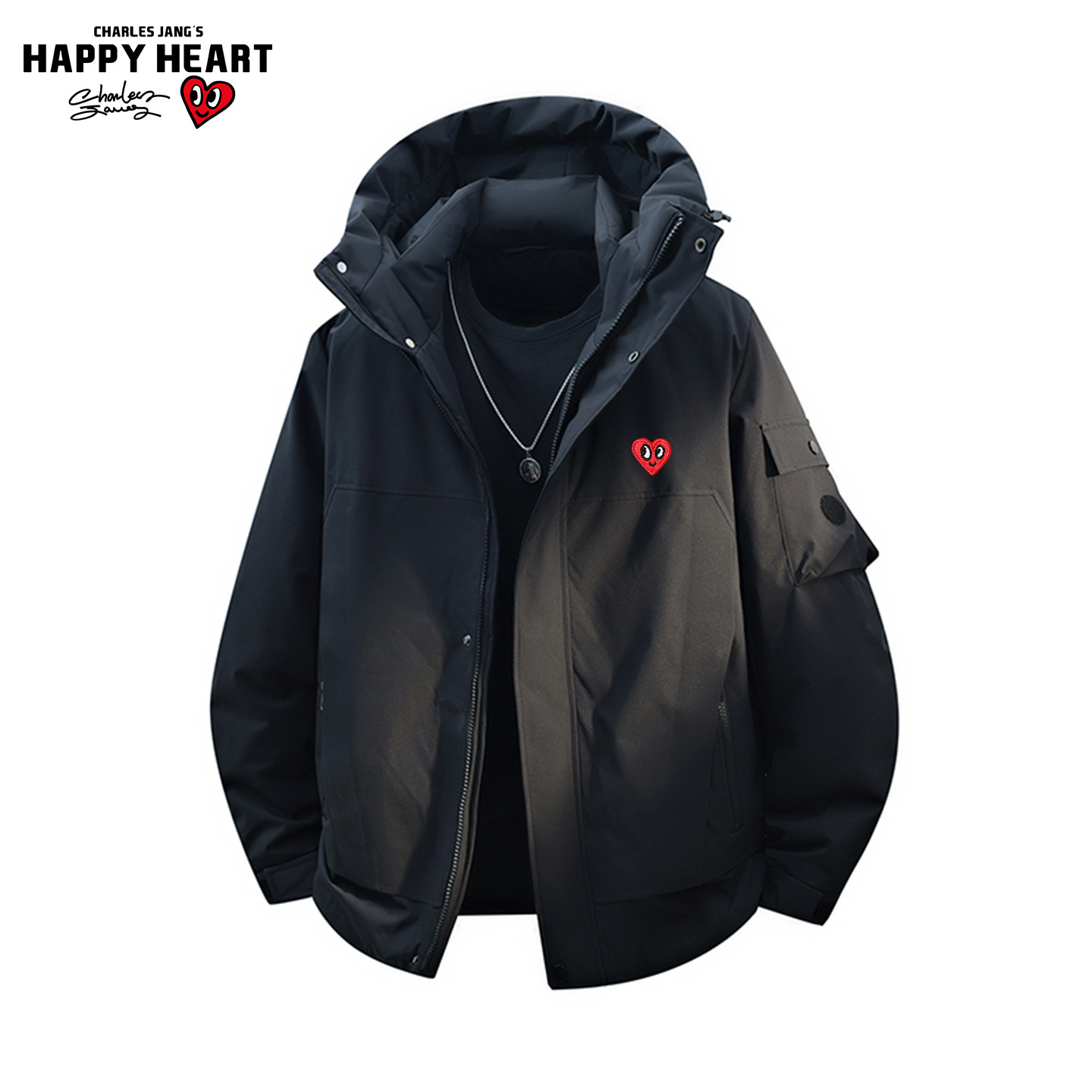 查尔斯桃心 90鸭绒羽绒服男女冬季新款连帽冲锋保暖防寒冬装外套,男装,羽绒服,淘宝优惠券,粉丝福利购,淘宝优惠卷