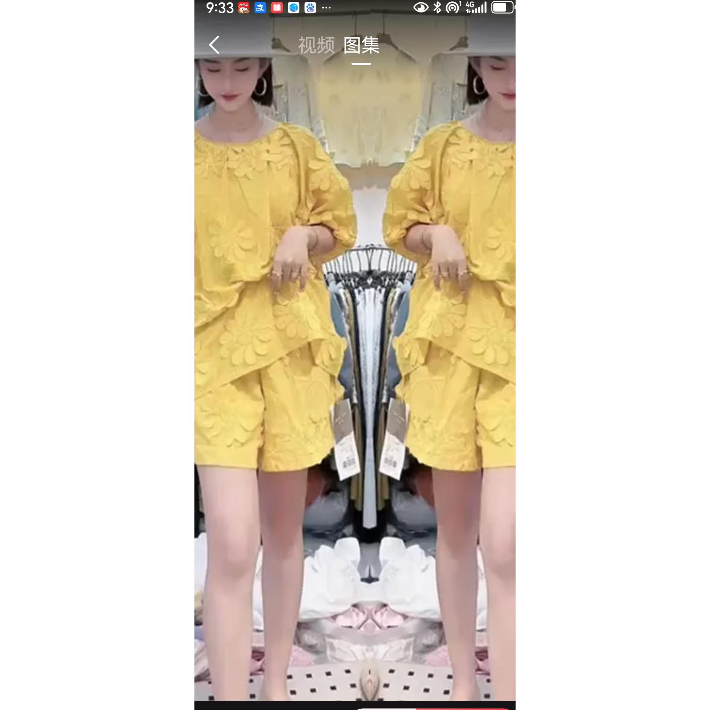 新款夏季绣花孕妇套装猪鼻扣短裤两件套女宽松休闲百搭小个子套装