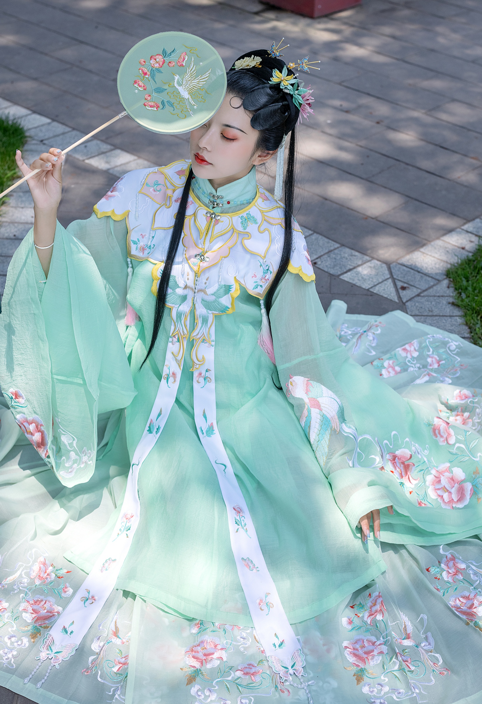 柏锦記原创明制汉服百搭配饰绣花