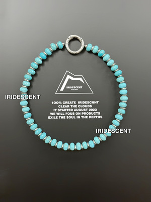 IRIDESCENT原创蓝绿色手机链绿松手环链条手机壳挂绳手腕绳防摔