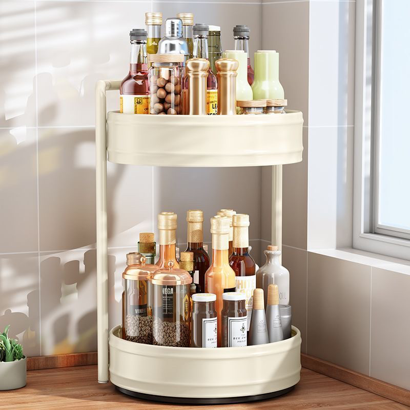 旋转调料品置物架厨房台面转角多功能放调味瓶油盐酱醋收纳盒托盘