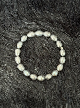 A lone ranger原创设计【波斯的眼泪】天然珍珠秋冬情侣质感手串