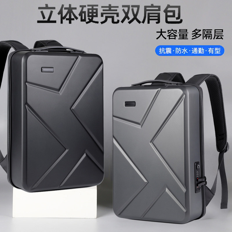 适用 2025电脑背包18寸微星泰坦18Pro/ROG枪神9 Plus笔记本16寸双肩包外星人M16 X16 R2硬壳防盗电竞通勤书包