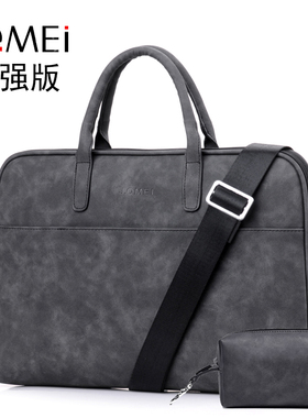 适用15.6/16.1/17.3寸韩版电脑包惠普光/暗影精灵11 10 9Plus 战99笔记本星15 14皮革2025手提包防水斜挎保护