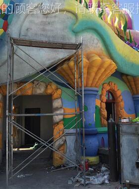 景区规划题公船园施主工西安欢乐城帆墙面GRC浮雕外墙27047包装造