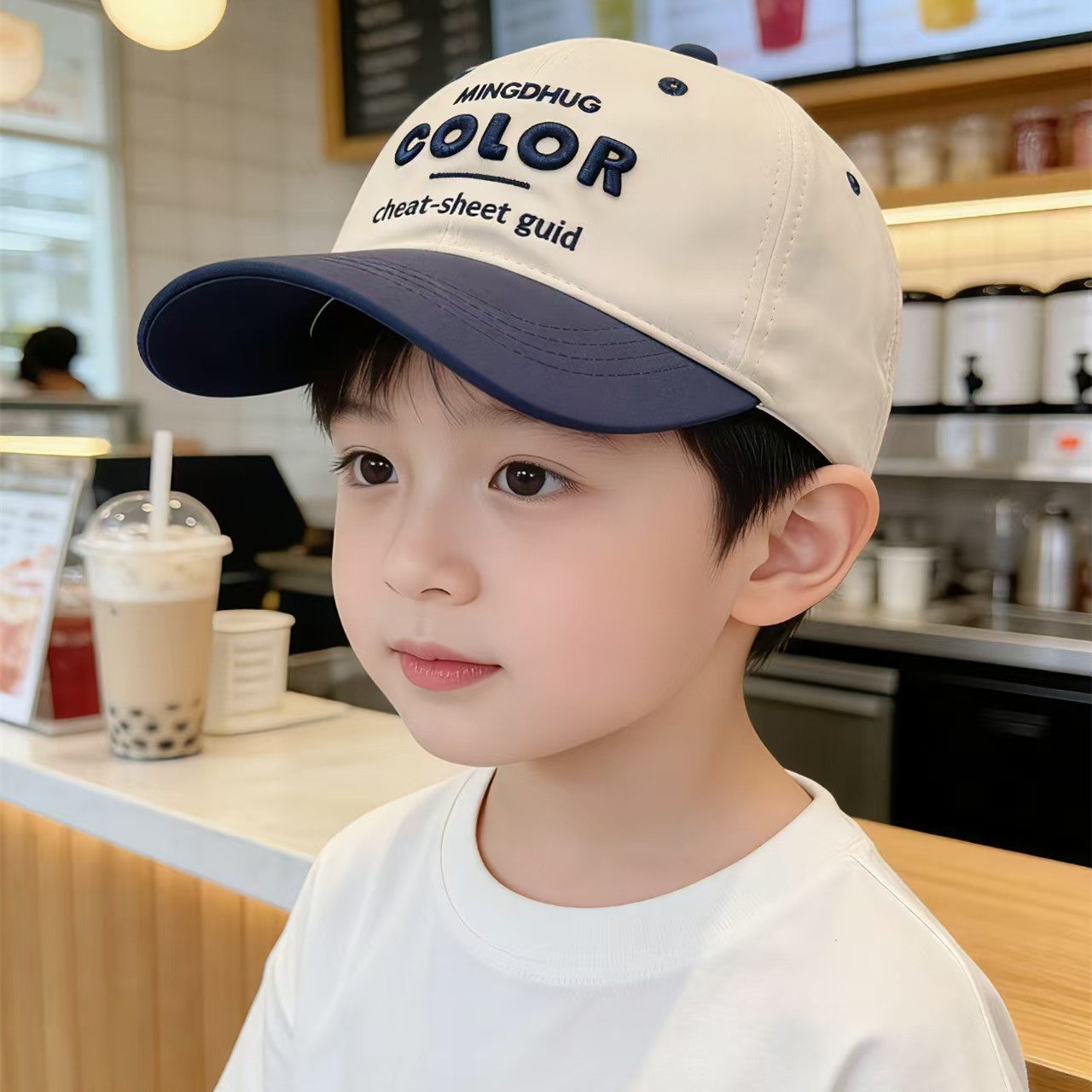 儿童春夏季遮阳鸭舌帽休闲百搭潮图片