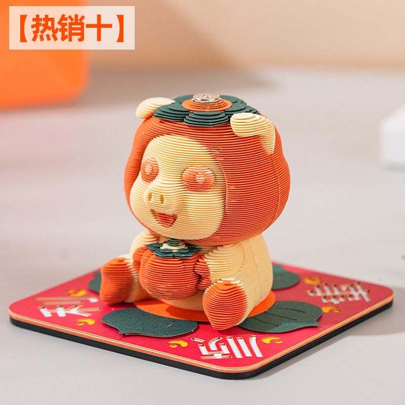 热销十/3d立体便签本纸雕可手撕