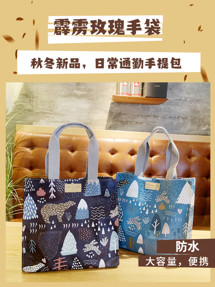 新款手提袋外出购物收纳袋饭盒便当包大容量百搭通勤手提包防水,箱包皮具/热销女包/男包,通用款女包,淘宝优惠券,粉丝福利购,淘宝优惠卷