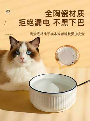 猫咪恒温饮水机陶瓷加